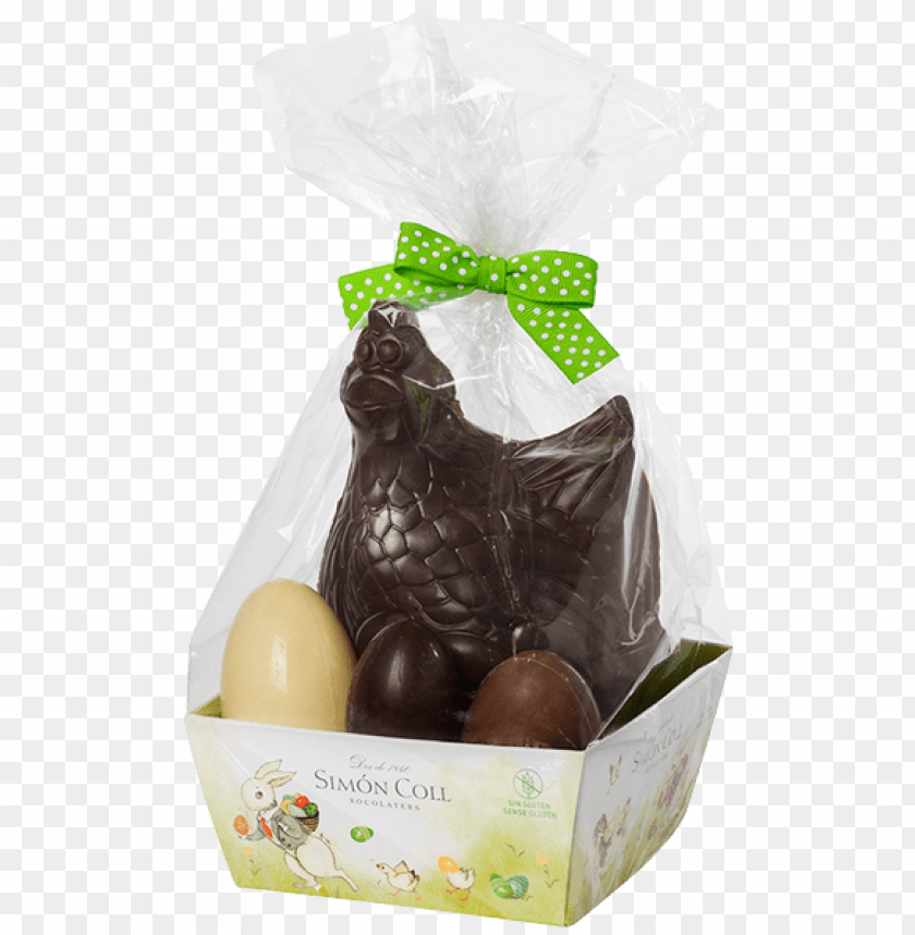 Dark Chocolate Hen With Dark Milk And White Chocolate - Mishloach Manot PNG Transparent With Clear Background ID 362867