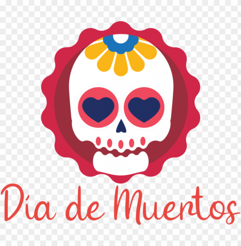 Day of Dead Drawing Logo Cartoon for Día de Muertos for Day Of Dead  PNG image with transparent background | TOPpng