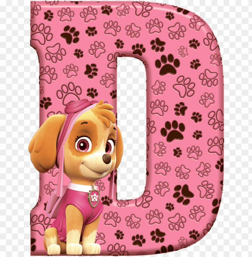 D de Alfabeto Decorativo Paw Patrol Letters D PNG Image With Transparent Background TOPpng