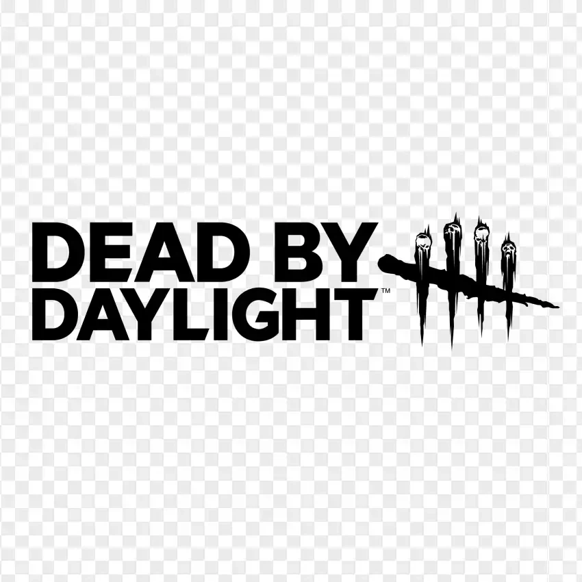 Dead By Daylight Bloack Logo PNG Transparent Background