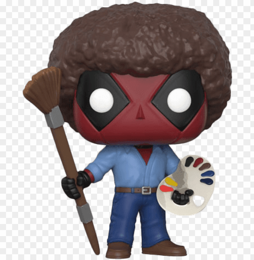 free PNG deadpool bob ross - bob ross deadpool funko po PNG image with transparent background PNG images transparent