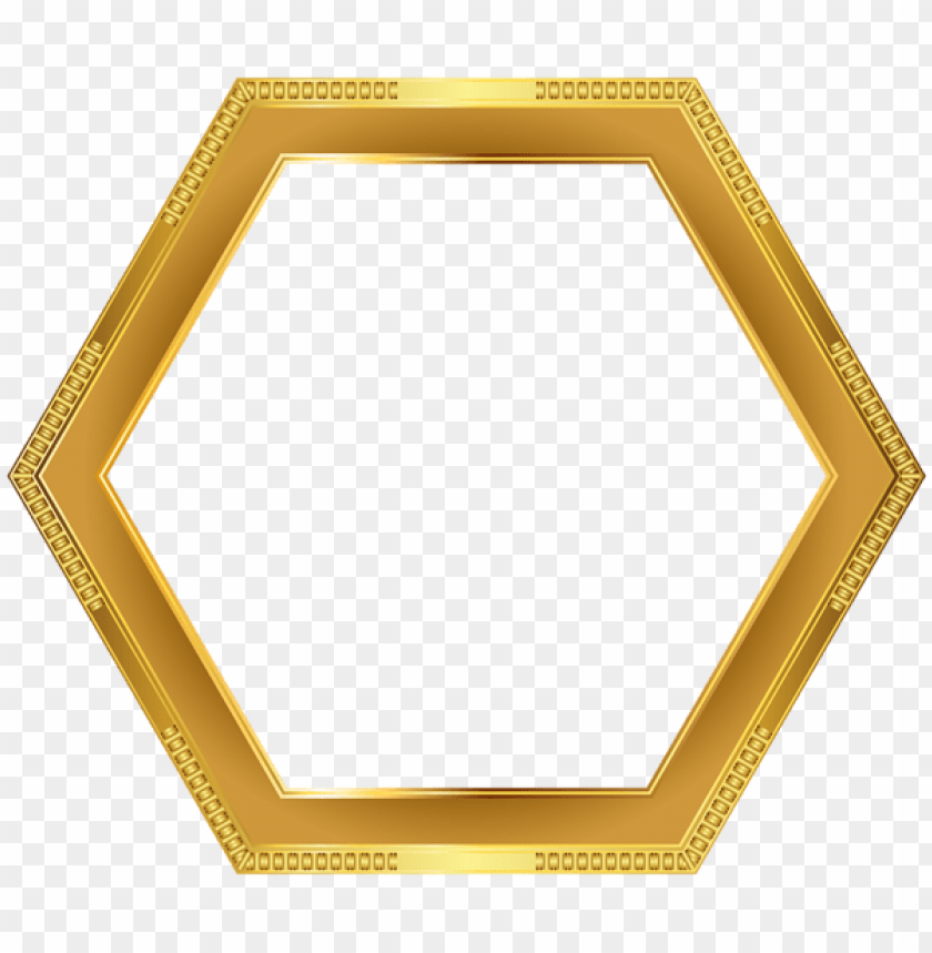 deco gold border frame