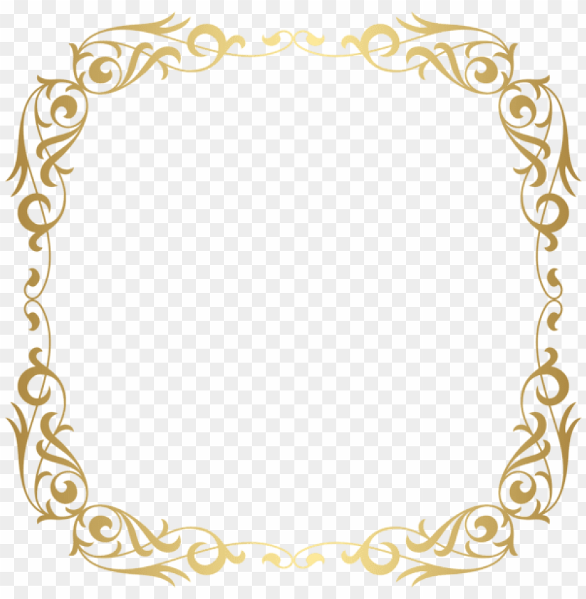 deco gold frame border