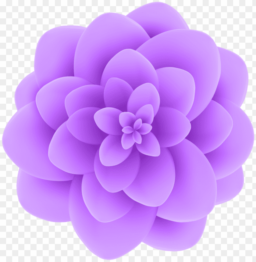 deco violet flower transparent