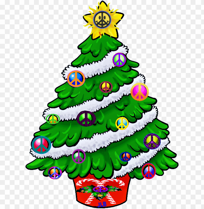 Decorated Chri Tma  Tree PNG Image With Transparent Background