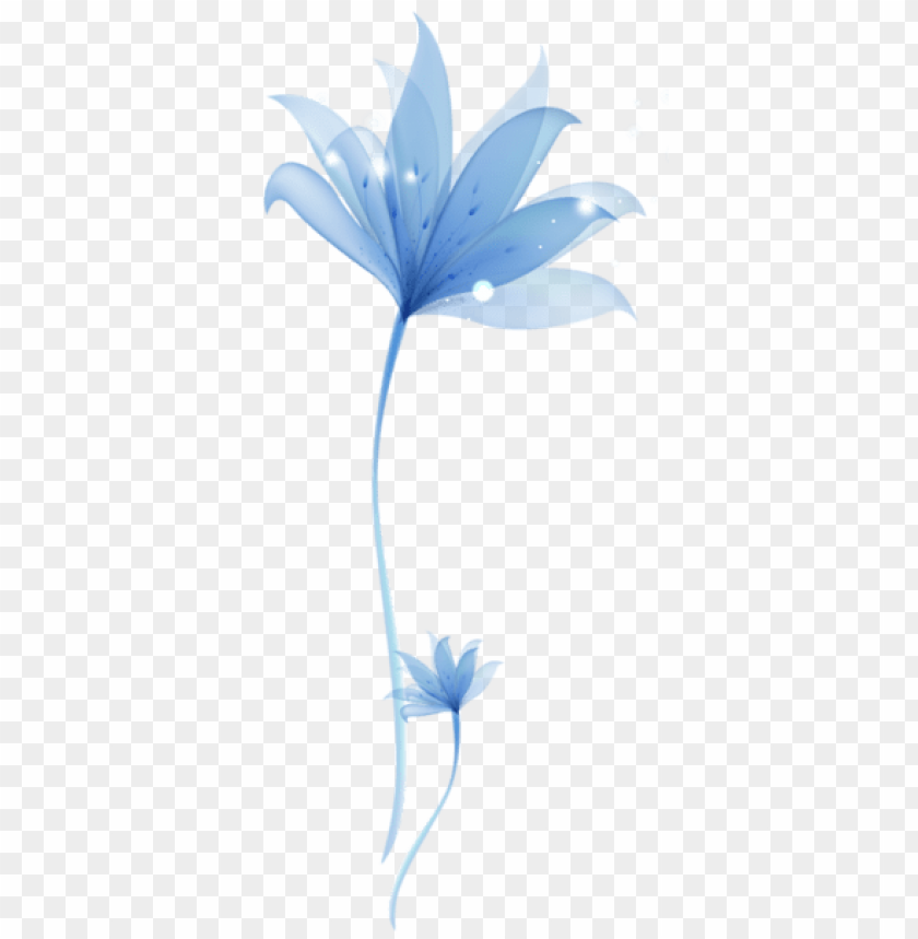 decorative blue flowerornament