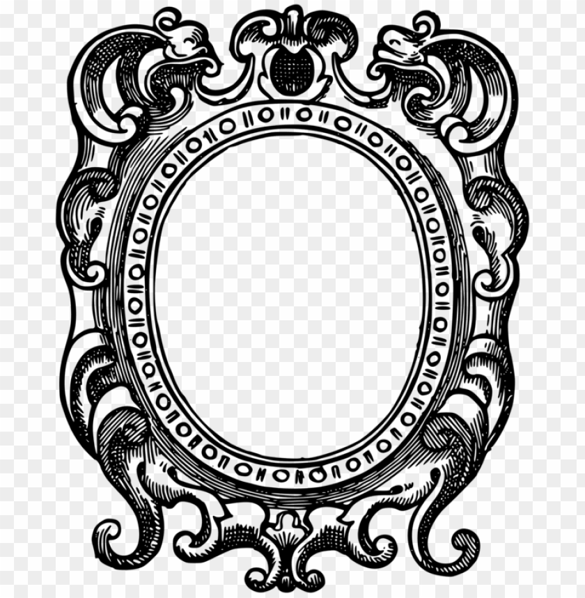 Decorative Borders Picture Frames Drawing Ornament Ornate Picture Frame Drawi PNG Image With Transparent Background