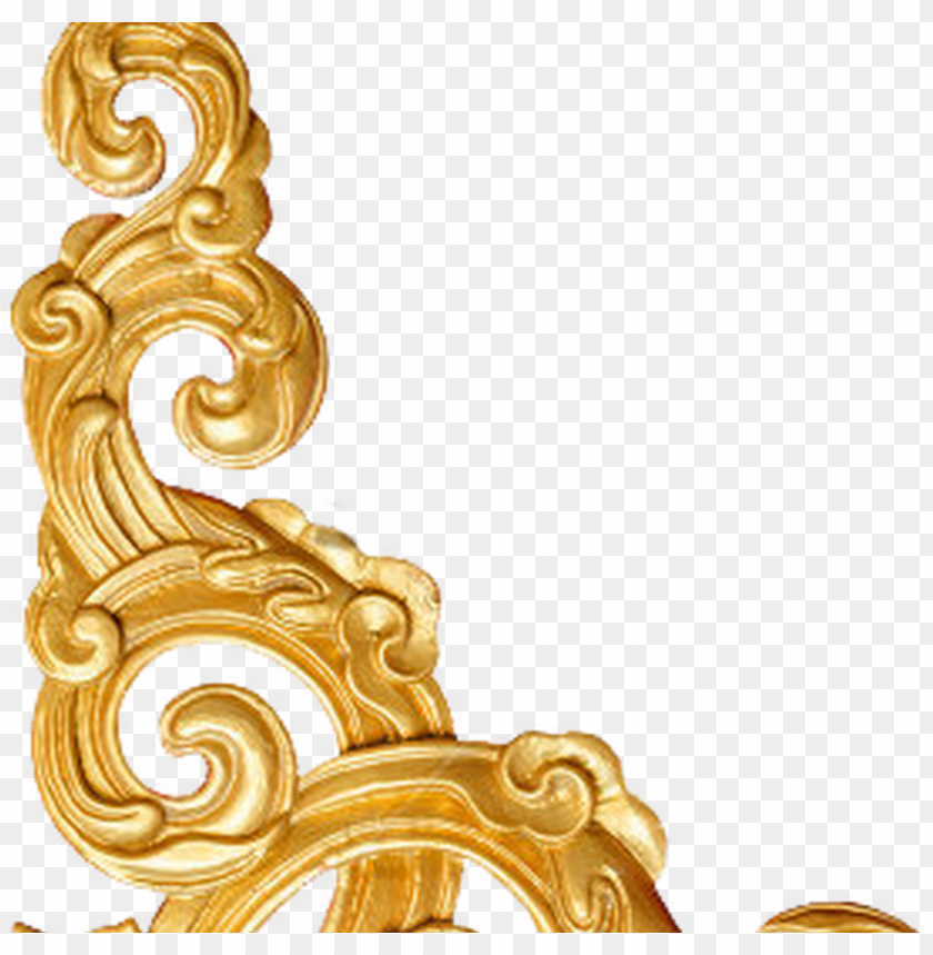 Decorative Corner Gold By Gazlan Sahmeiy On Deviantart - Golden Corner Border PNG Transparent Background