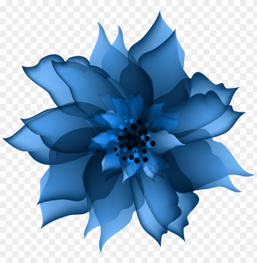 decorative flower blue