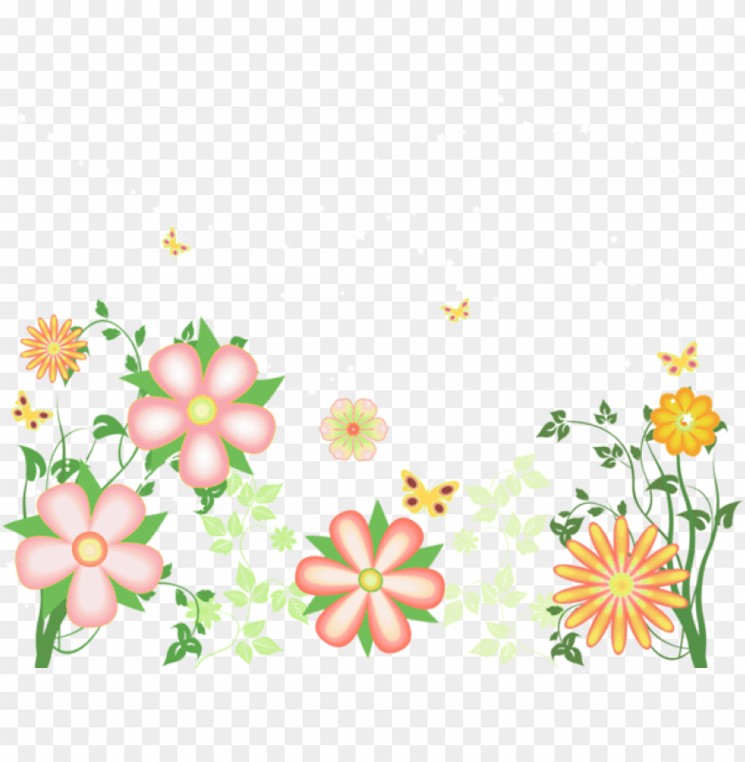 decorative flowers free transparent