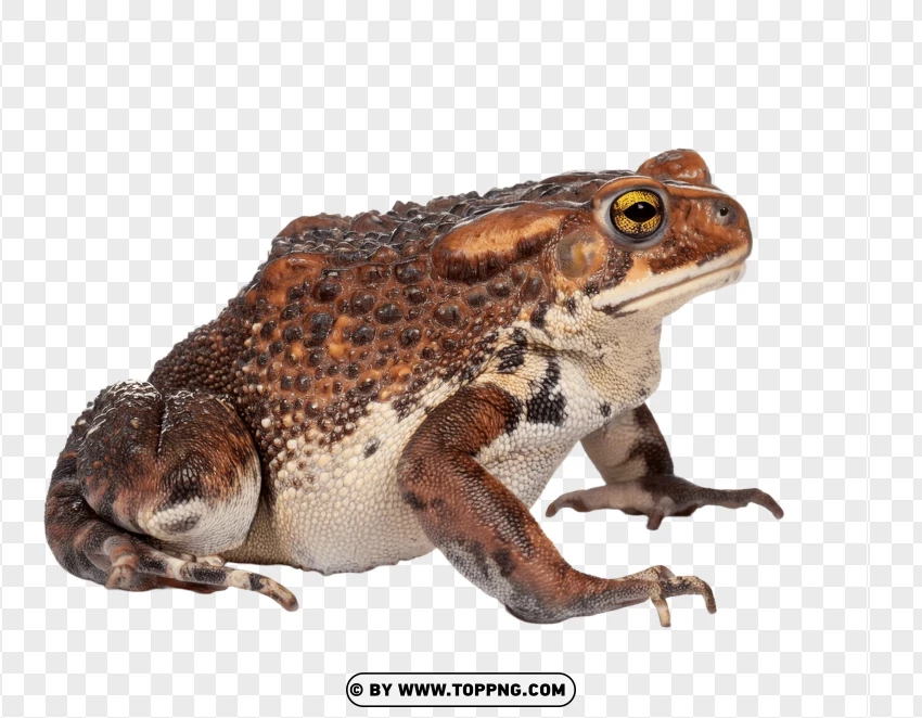 Garden Toad In Natural Sitting Pose PNG Transparent Background