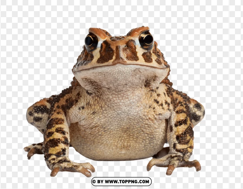 Decorative Garden Toad With Brown And Green Colors PNG Transparent Background