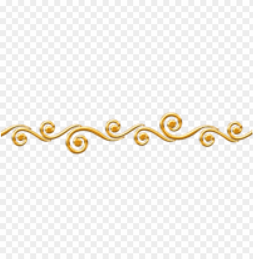 decorative gold line png