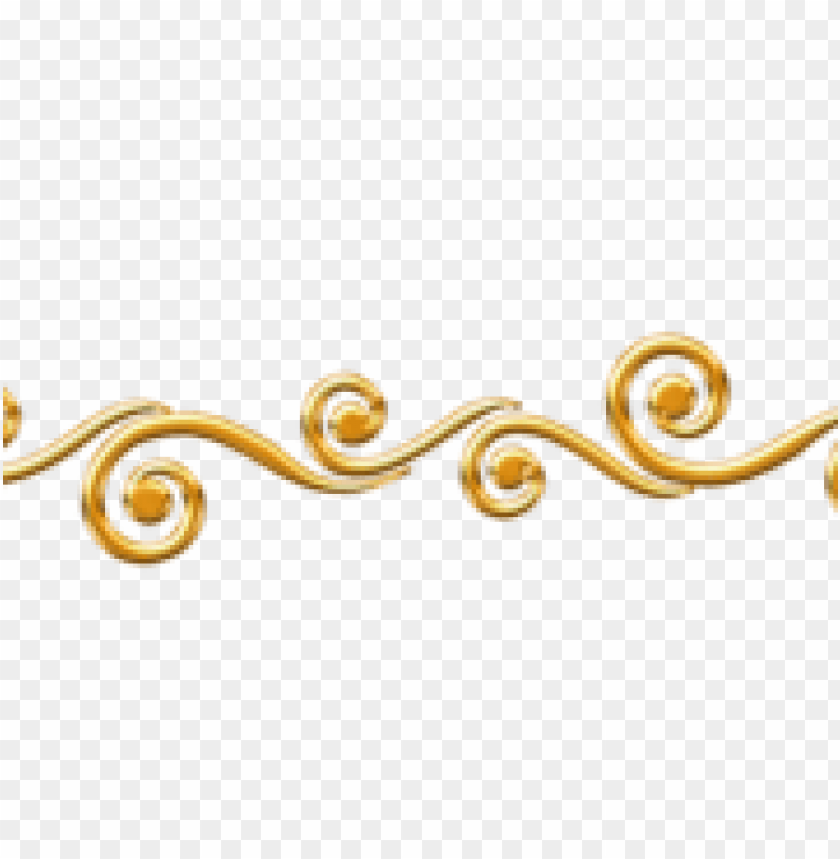 decorative gold line png