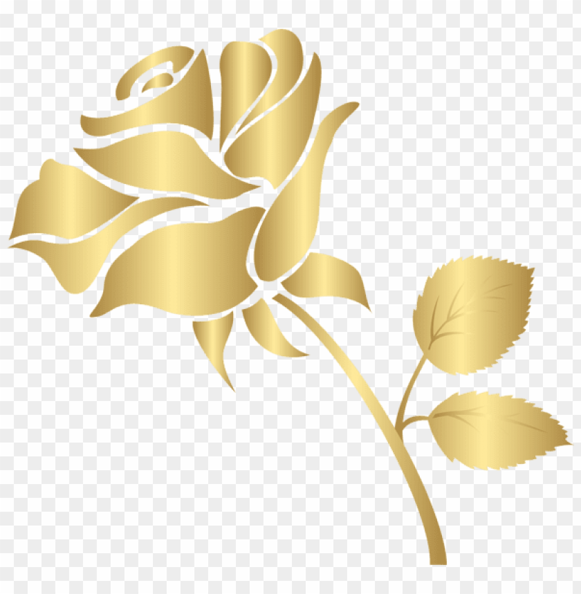 decorative gold rose