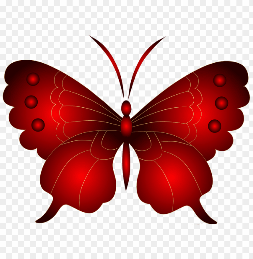 decorative red butterfly