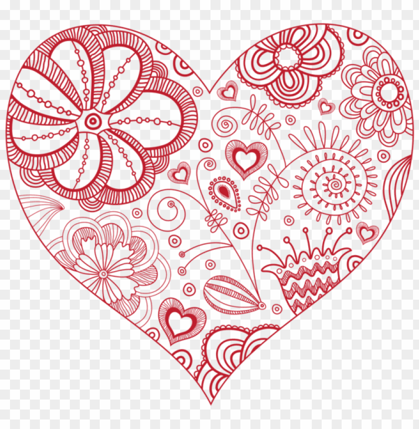 Decorative Red Heart Png - Free PNG Images - 39896
