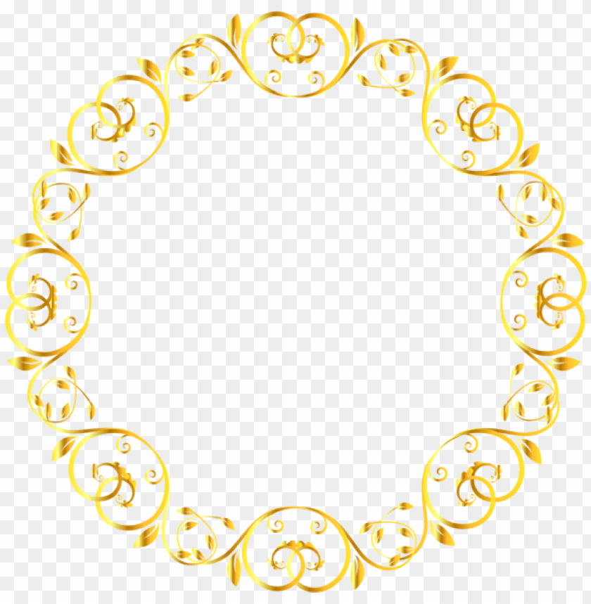 decorative round border frame