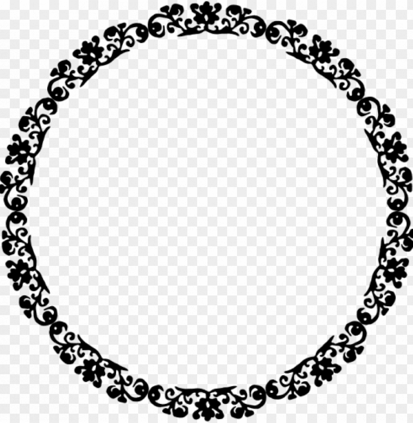 Circle Border Frame SVG