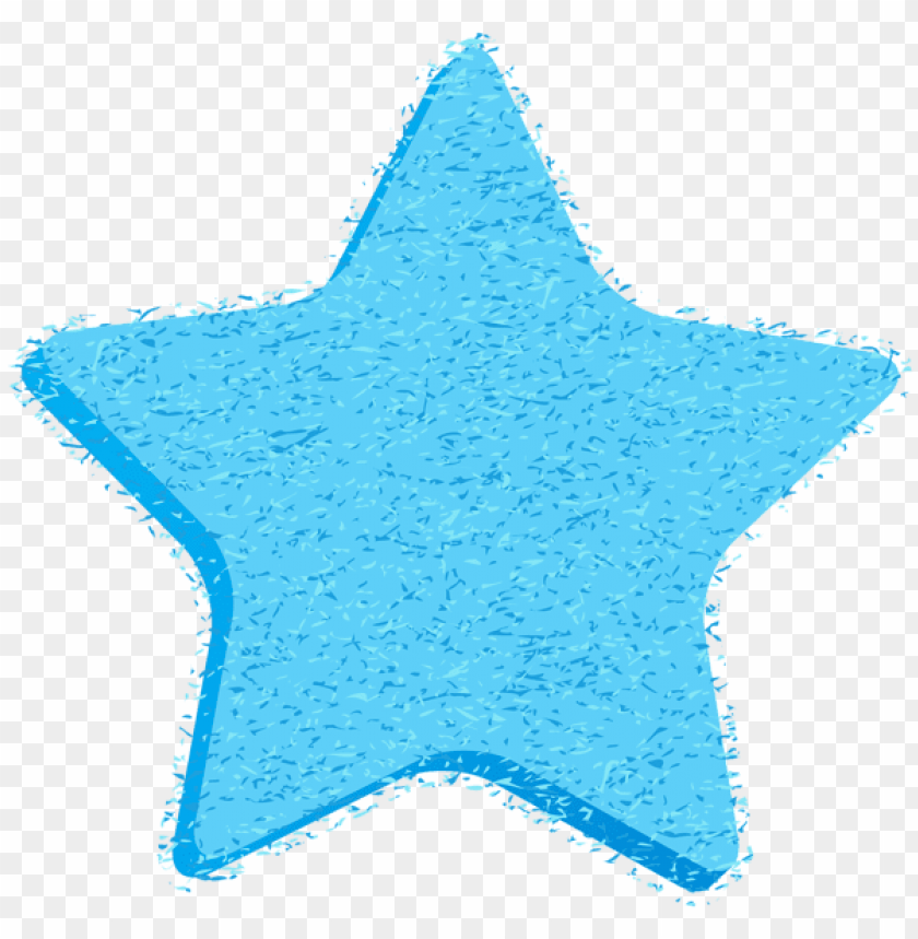 decorative star blue