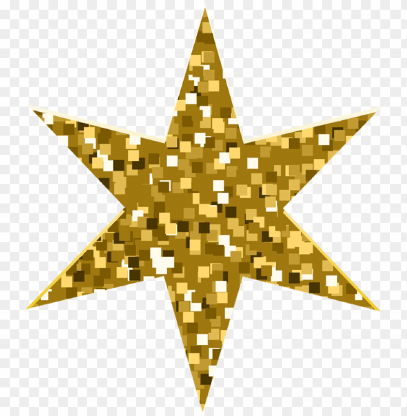 decorative star golden png