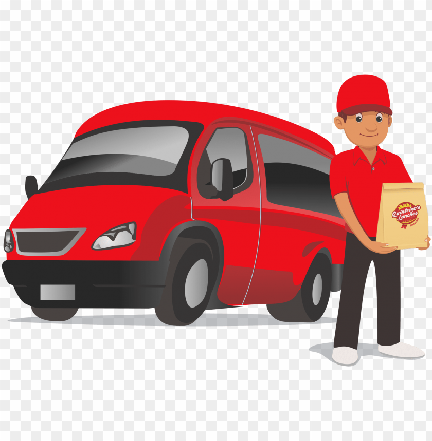 delivery man, banner, car logo, vintage, box, design, vehicle
