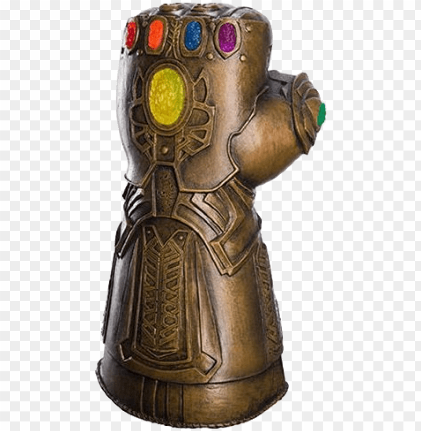deluxe version features a static fist pose highlighting infinity gauntlet thanos costume PNG transparent with Clear Background ID 168619