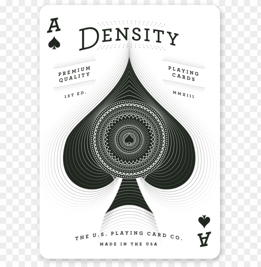 density deck ace of spades small playing card PNG transparent with Clear Background ID 275882