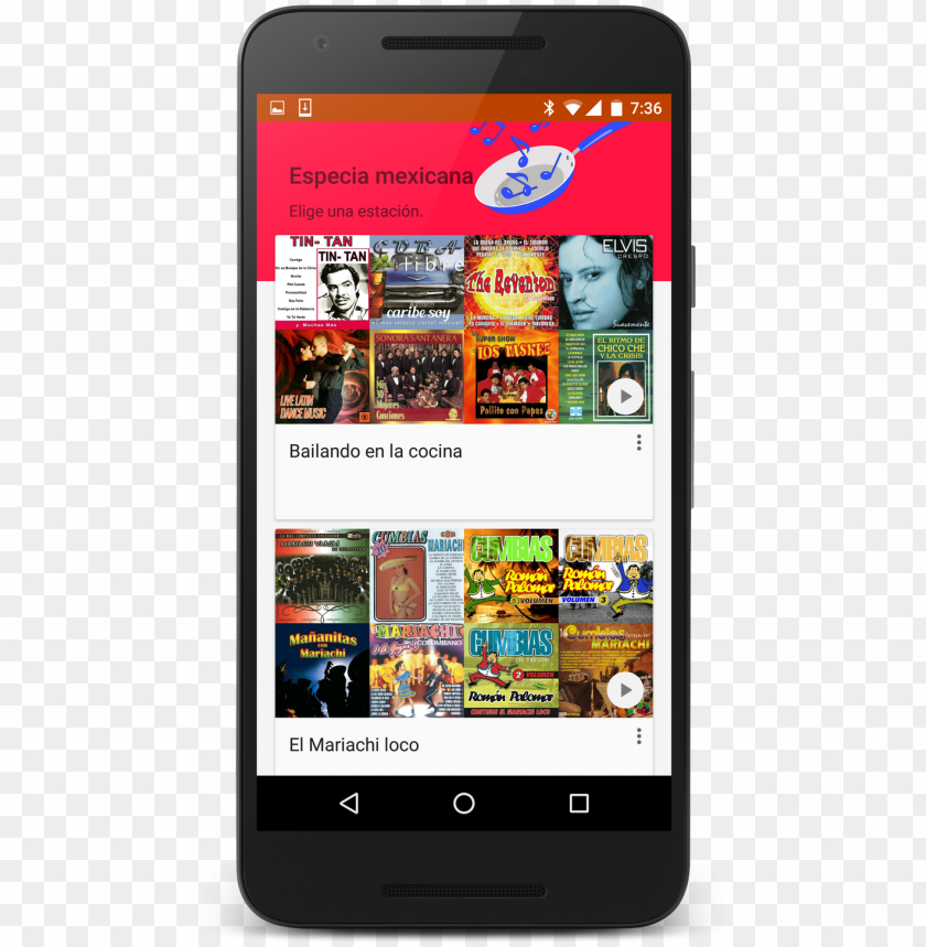 descubre más música latina en google play música smartphone PNG transparent with Clear Background ID 401251