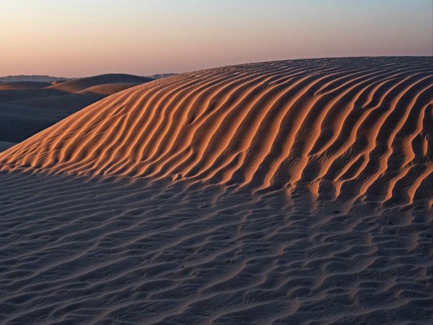 desert, sand, dunes, hills, landscape