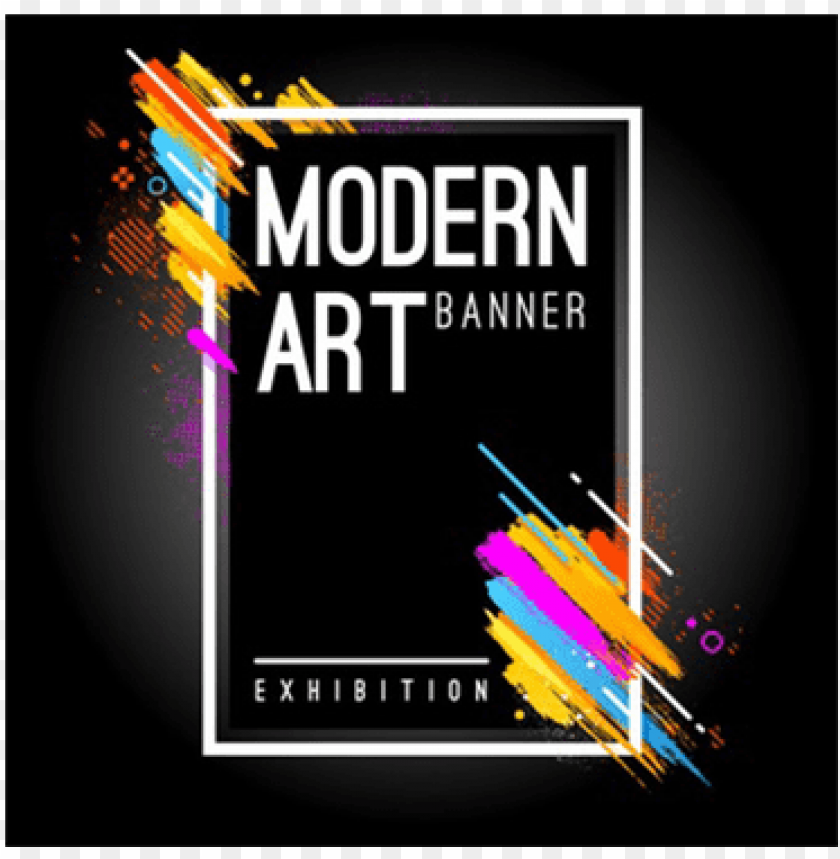 design a creative and awesome banner - modern art banner vector PNG image  with transparent background | TOPpng