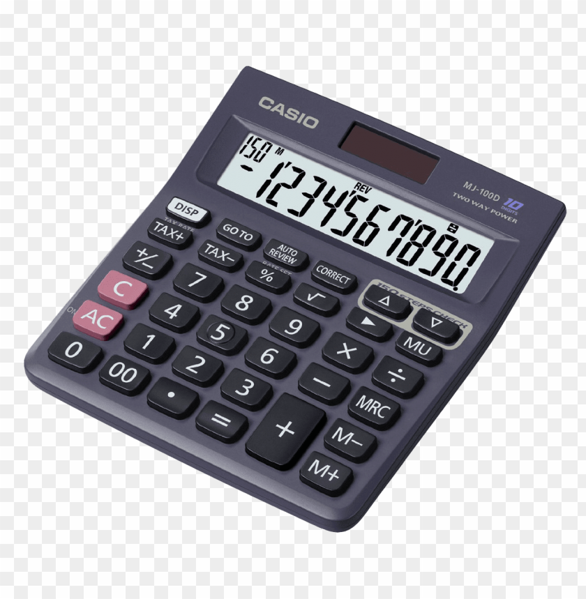 Transparent Background PNG of desktop calculator - Image ID 23233