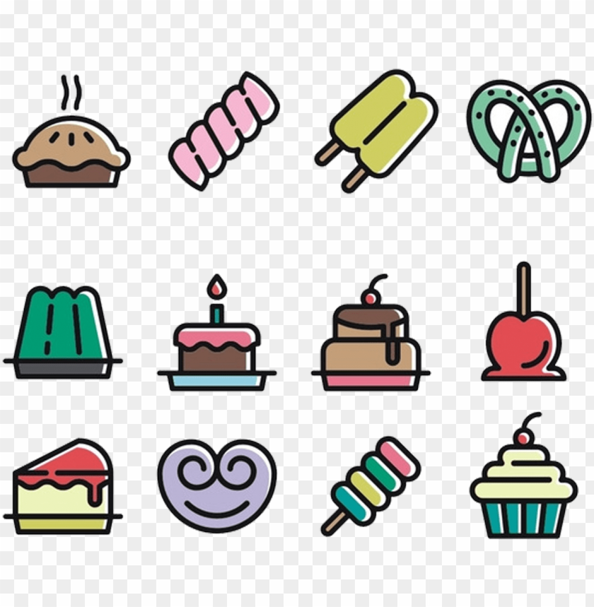 dessert cake icon PNG transparent with Clear Background ID 151858
