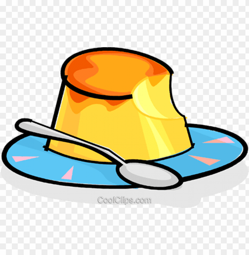 dessert on a plate royalty free vectorillustration flan PNG transparent with Clear Background ID 153110