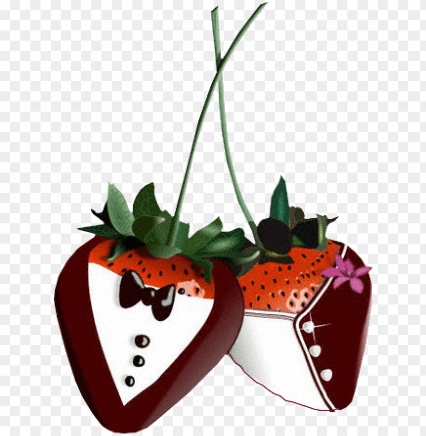 strawberries and cream clipart house
