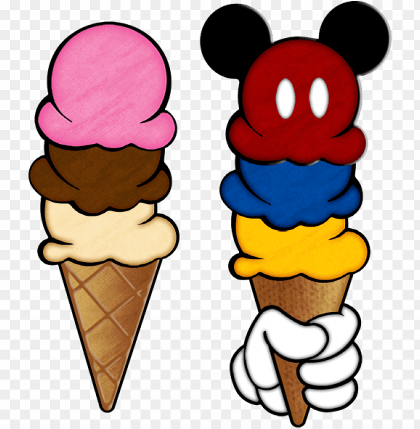 dessertdisney mickey mouse with ice cream PNG transparent with Clear Background ID 153488