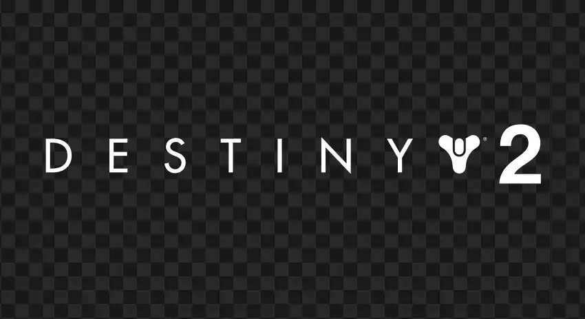 Destiny 2 White Gameplay Logo Design PNG Transparent Background