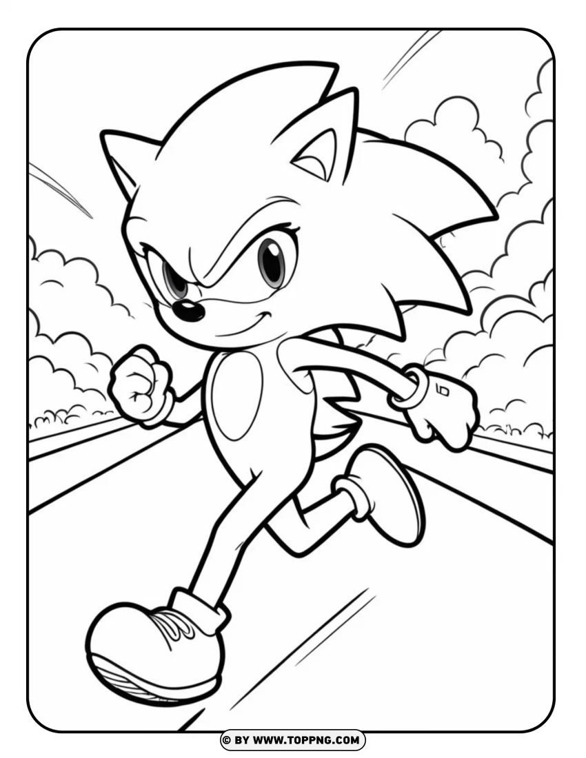 sonic coloring, sonic , CARTOON,GAMES  , Sonic the Hedgehog  , Fast-paced  , dventure  