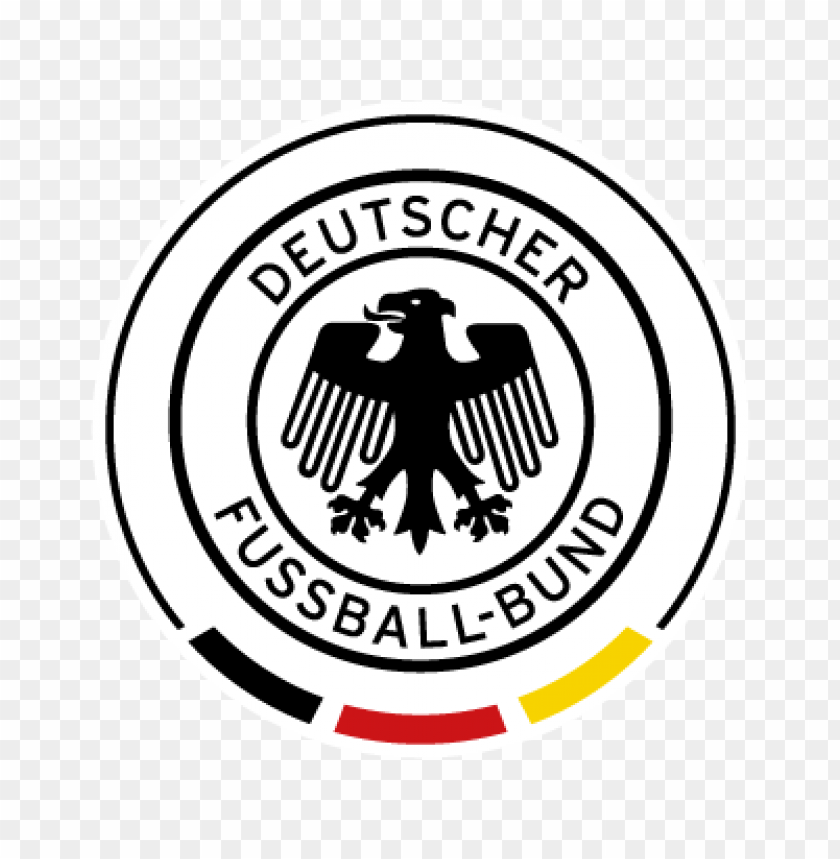 deutscher fubball bund black white vector logo - 459639