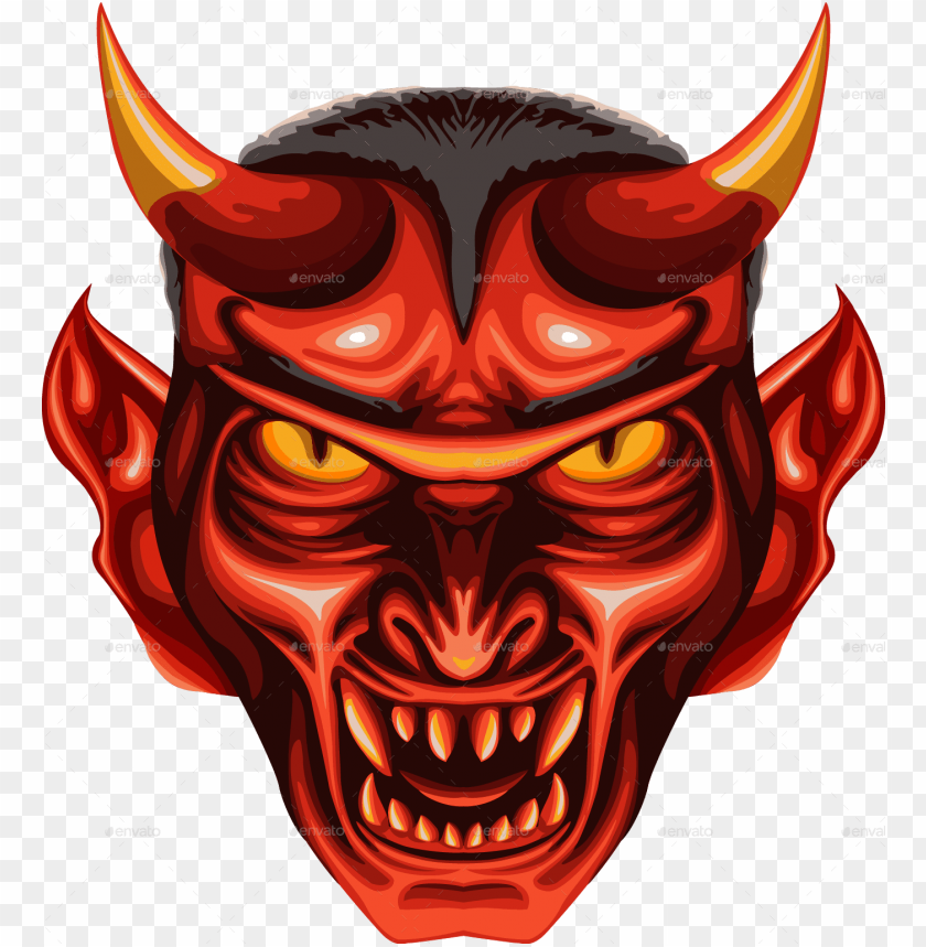 Demon Face PNG Transparent Images Free Download, Vector Files