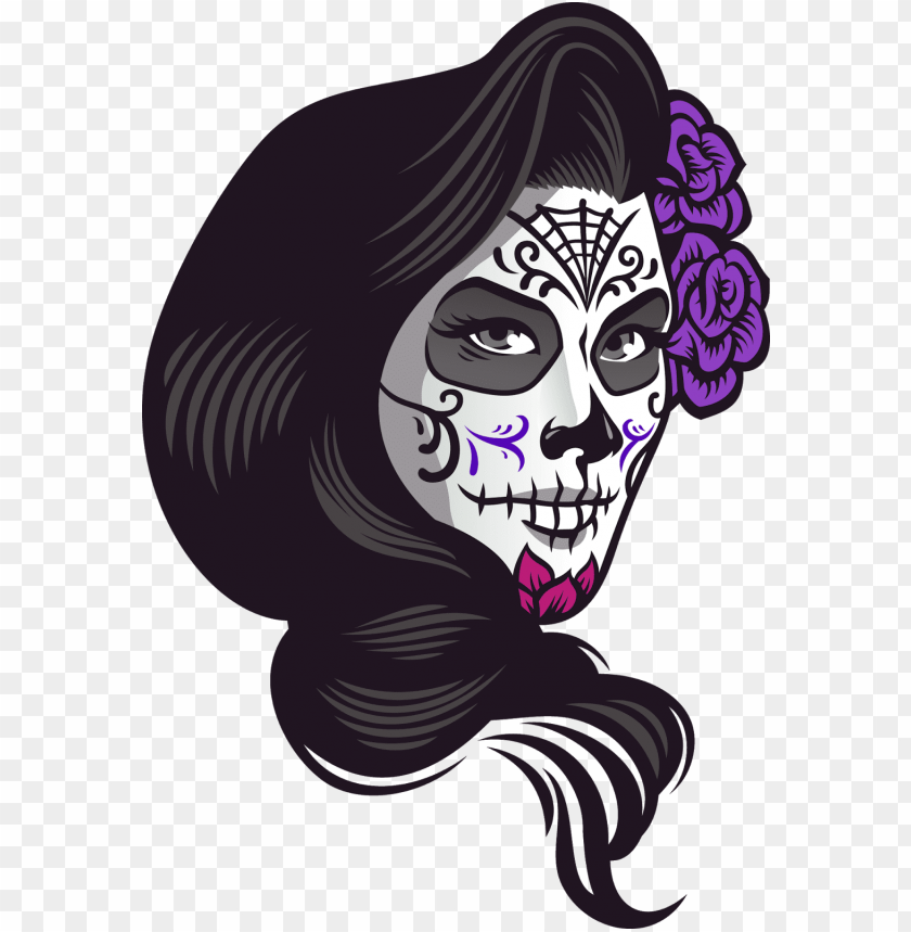 dia de los muertos catrina PNG image with transparent background | TOPpng
