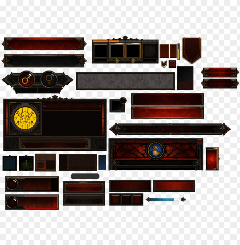 Diablo Iii Ui By Atanichi Diablo 3 Hud Png Image With Transparent Background Toppng