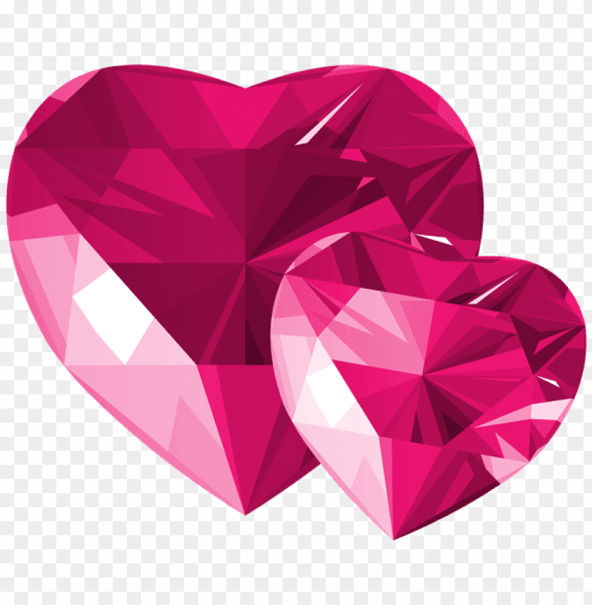 diamond hearts pink png - Free PNG Images - 39872