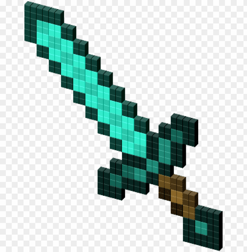 diamond sword & ender PNG image with transparent background | TOPpng