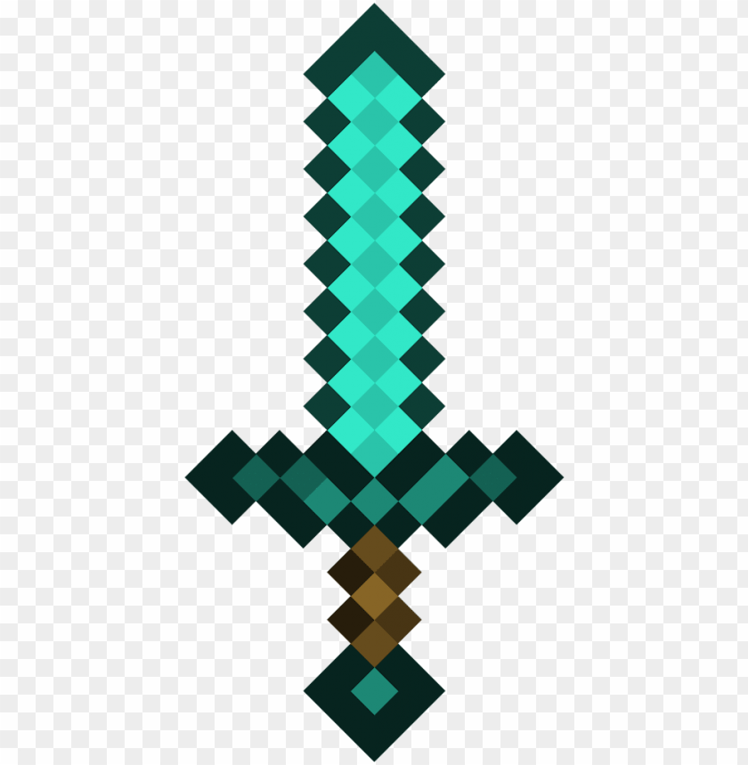 Diamond Sword Minecraft Diamond Sword PNG Image With Transparent Background@toppng.com