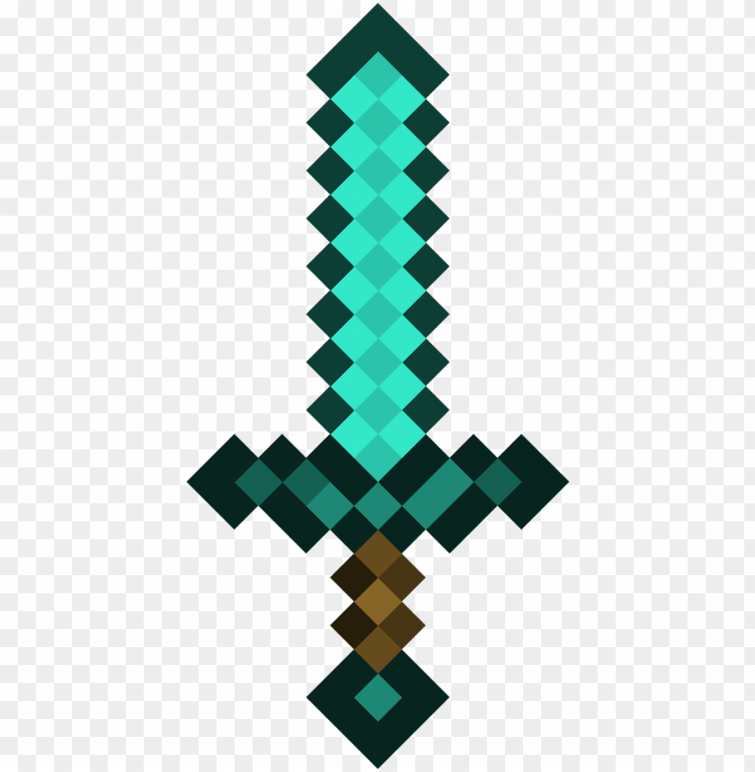 minecraft diamond sword png image with