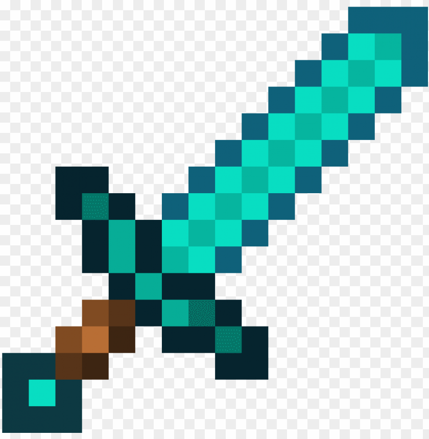 Diamond Sword Minecraft Stone Sword Pixel Art Png Image With Transparent Background Toppng