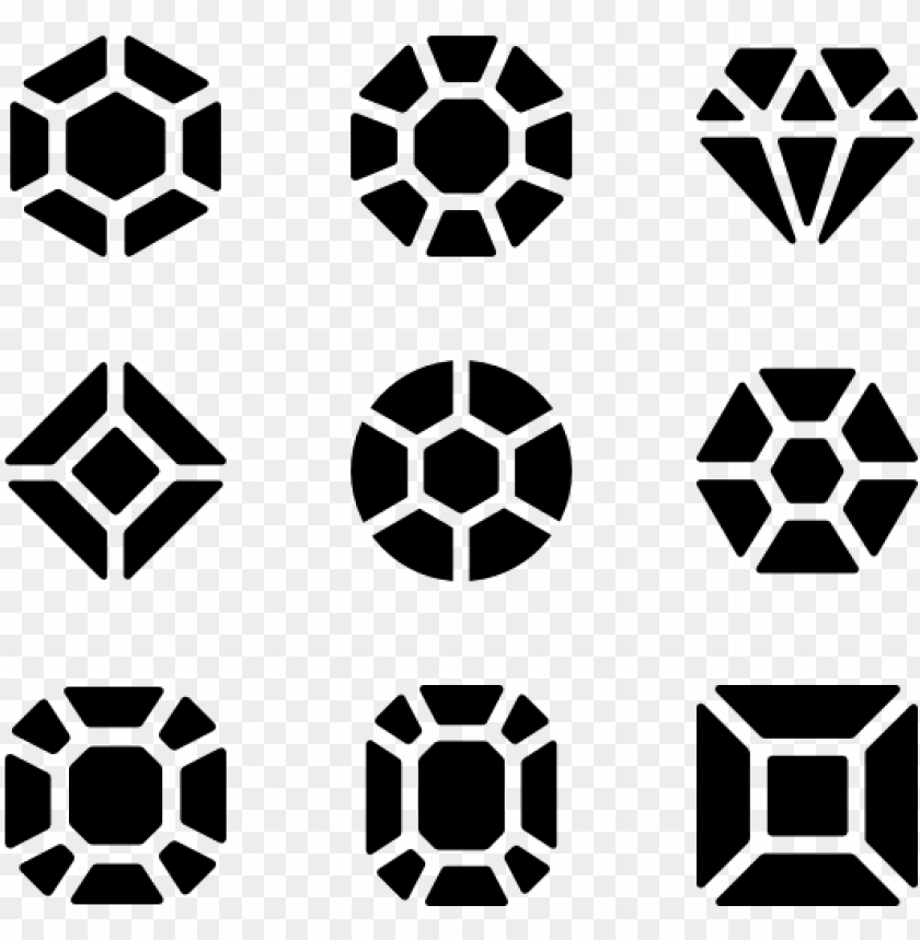 diamonds diamond top view vector PNG transparent with Clear Background ID 286629