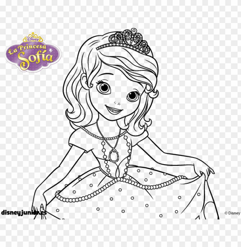 Download dibujo de la princesa sofia saludando para colorear - princesa  sofia para colorir png - Free PNG Images | TOPpng