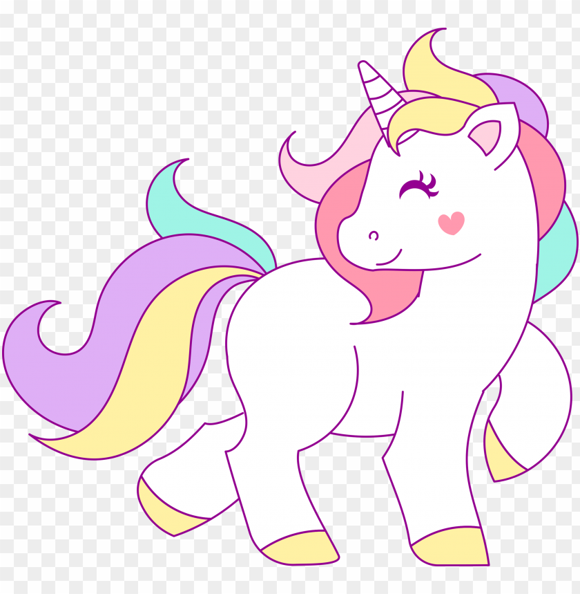 Report Abuse - Dibujos Kawaii De Unicornios - Free Transparent PNG Clipart  Images Download